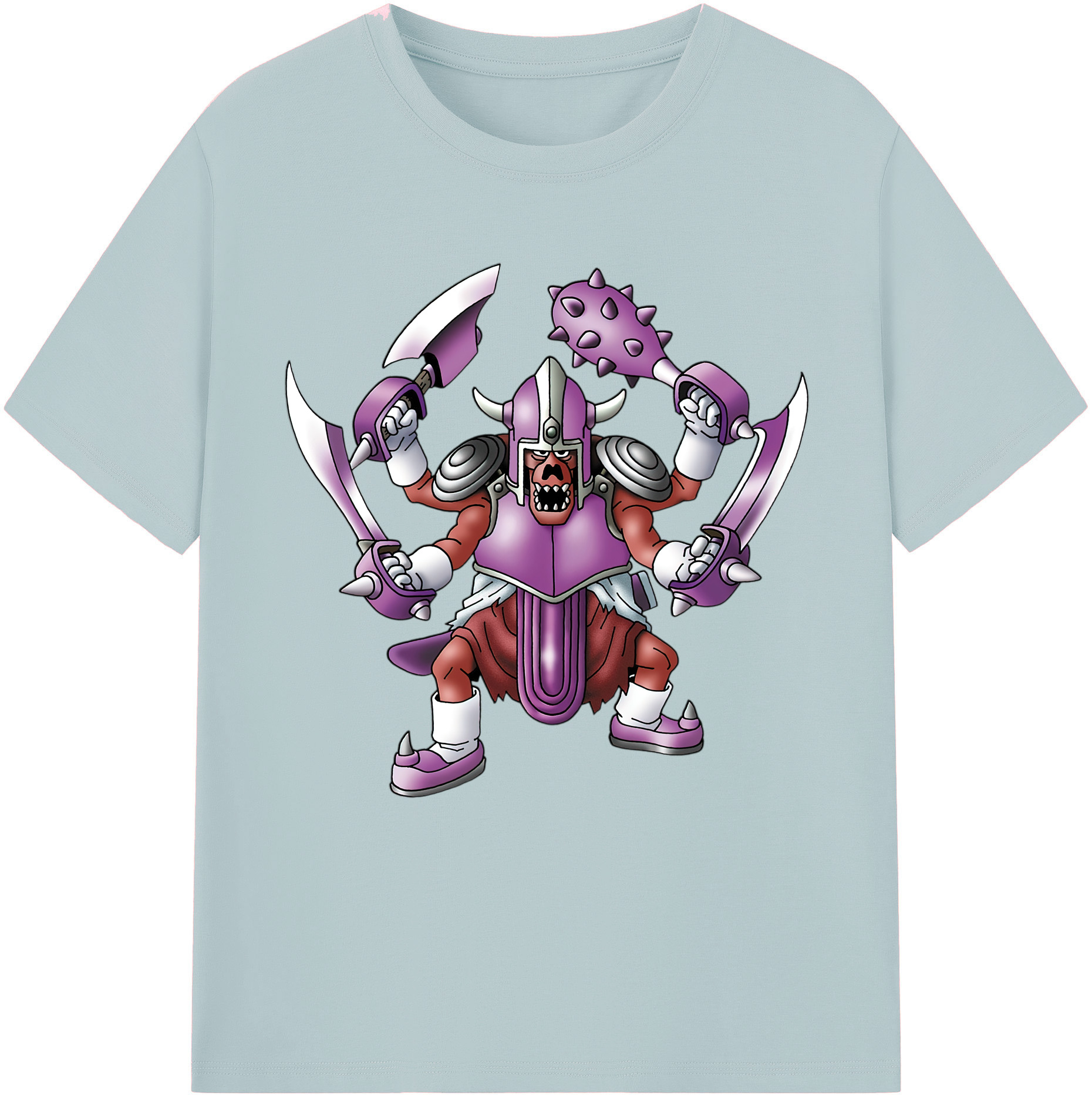 （画像用） ドラゴンクエスト Doragon Kuesuto Dragon Quest 綿100％半袖Tシャツ（フロントプリント）